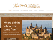 Tablet Screenshot of kristinssnazzyschnauzers.com